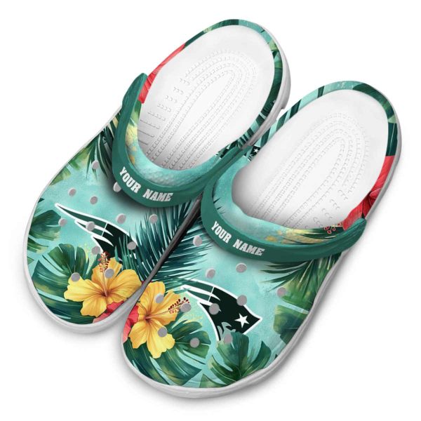 New England Patriots Tropical Vibes Crocs Top rated