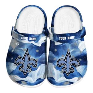 New Orleans Saints Ocean Waves Crocs Fashion forward