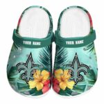 New Orleans Saints Tropical Vibes Crocs Fashion forward