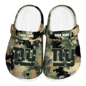 New York Giants Camouflage Craze Crocs Fashion forward