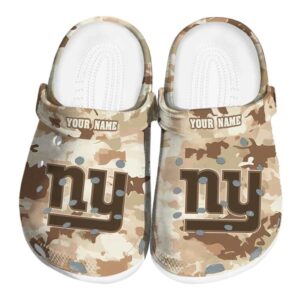 New York Giants Desert Camo Crocs Fashion forward