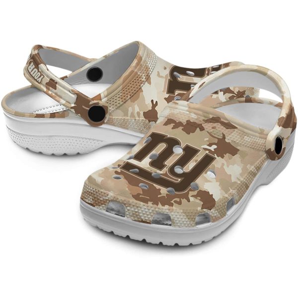 New York Giants Desert Camo Crocs Premium grade