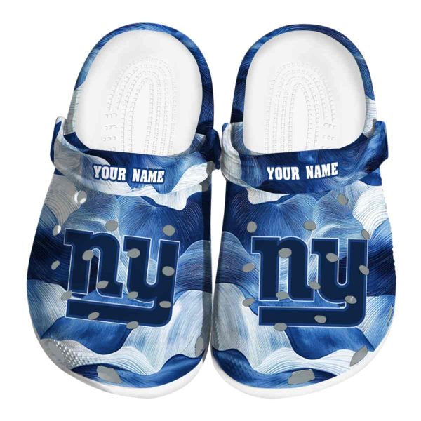 New York Giants Ocean Waves Crocs Fashion forward