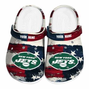 New York Jets Patriotic Stripes Crocs Fashion forward