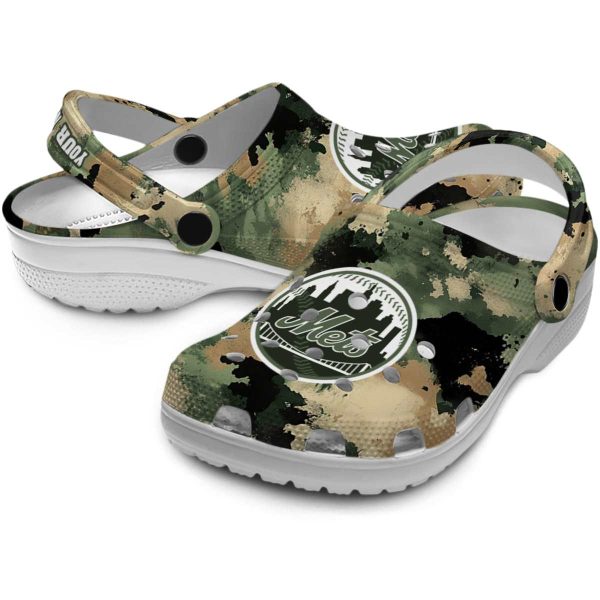 New York Mets Camouflage Craze Crocs Premium grade