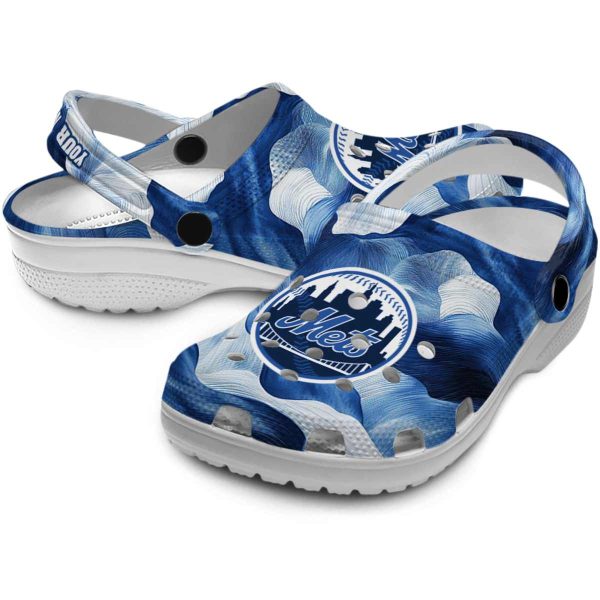 New York Mets Ocean Waves Crocs Premium grade