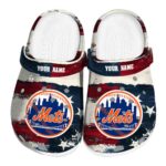 New York Mets Patriotic Stripes Crocs Fashion forward