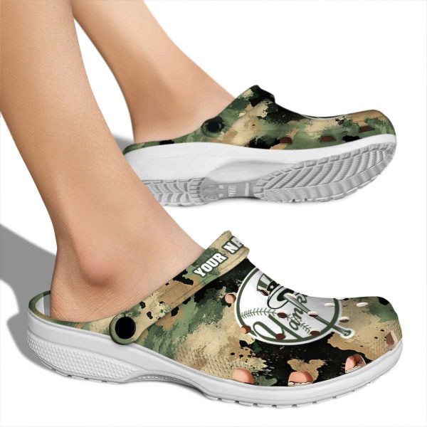 New York Yankees Camouflage Craze Crocs New Arrival