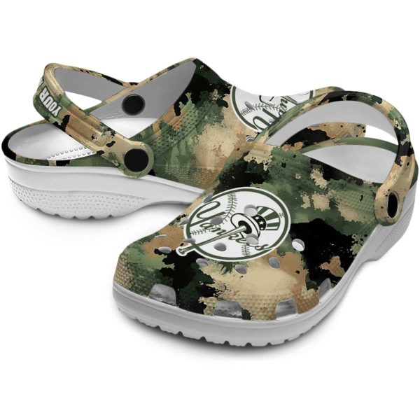 New York Yankees Camouflage Craze Crocs Premium grade