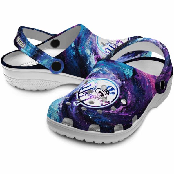 New York Yankees Galaxy Swirl Crocs Premium grade