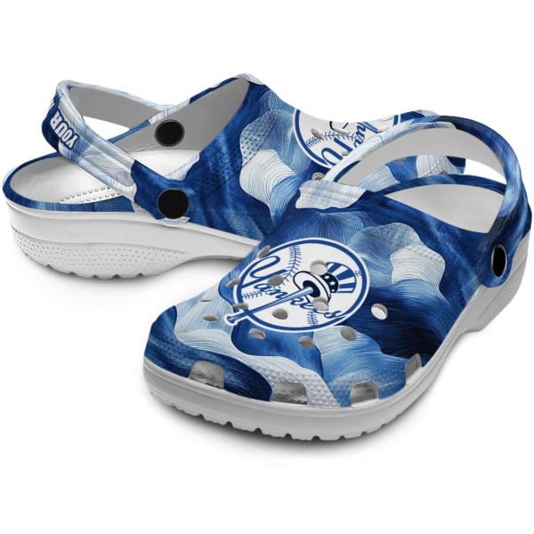 New York Yankees Ocean Waves Crocs Premium grade