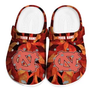 North Carolina Tar Heels Autumn Leaves Crocs Fashion forward