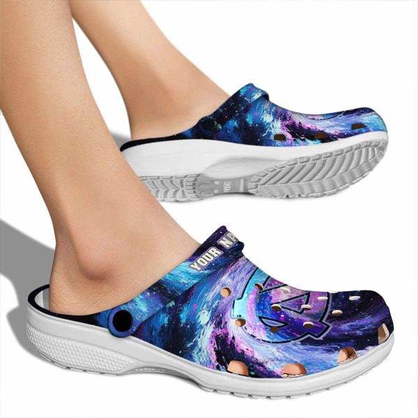 North Carolina Tar Heels Galaxy Swirl Crocs New Arrival