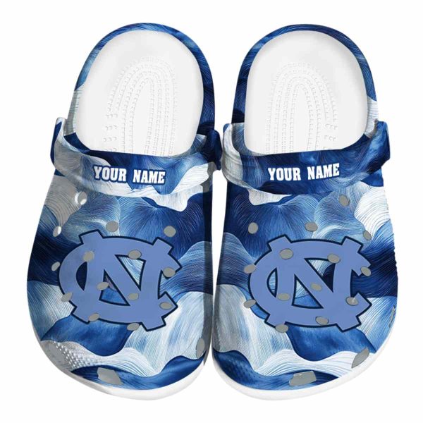 North Carolina Tar Heels Ocean Waves Crocs Fashion forward