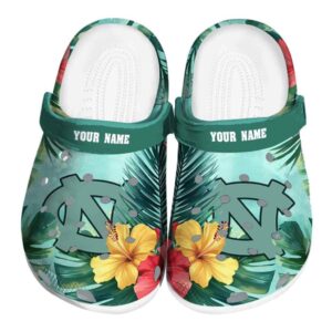 North Carolina Tar Heels Tropical Vibes Crocs Fashion forward
