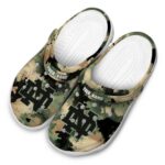 Notre Dame Fighting Irish Camouflage Craze Crocs Fashion forward