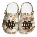 Notre Dame Fighting Irish Desert Camo Crocs Fashion forward