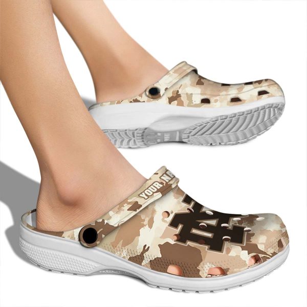 Notre Dame Fighting Irish Desert Camo Crocs New Arrival