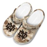 Notre Dame Fighting Irish Desert Camo Crocs Fashion forward