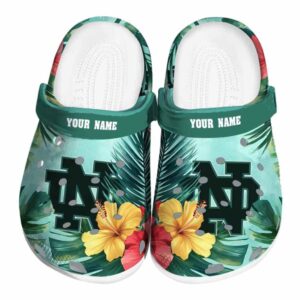 Notre Dame Fighting Irish Tropical Vibes Crocs Fashion forward