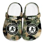 Oakland Athletics Camouflage Craze Crocs Fashion forward