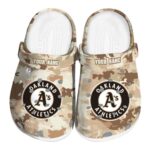 Oakland Athletics Desert Camo Crocs Fashion forward