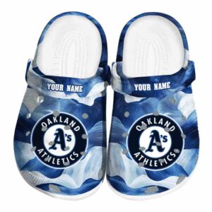 Oakland Athletics Ocean Waves Crocs Fashion forward
