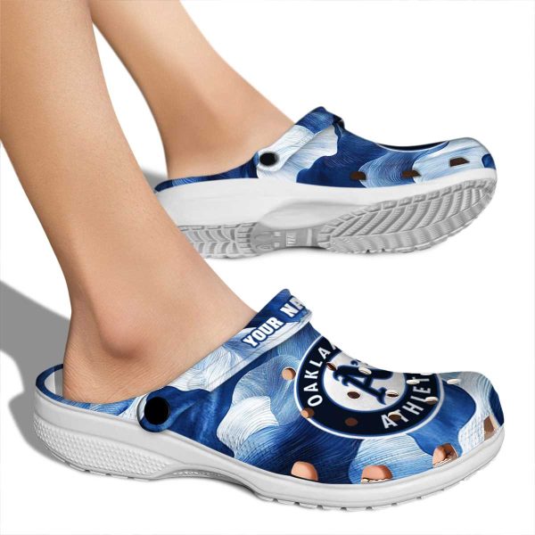 Oakland Athletics Ocean Waves Crocs New Arrival