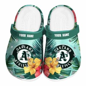 Oakland Athletics Tropical Vibes Crocs Fashion forward