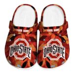 Ohio State Buckeyes Autumn Leaves Crocs Fashion forward