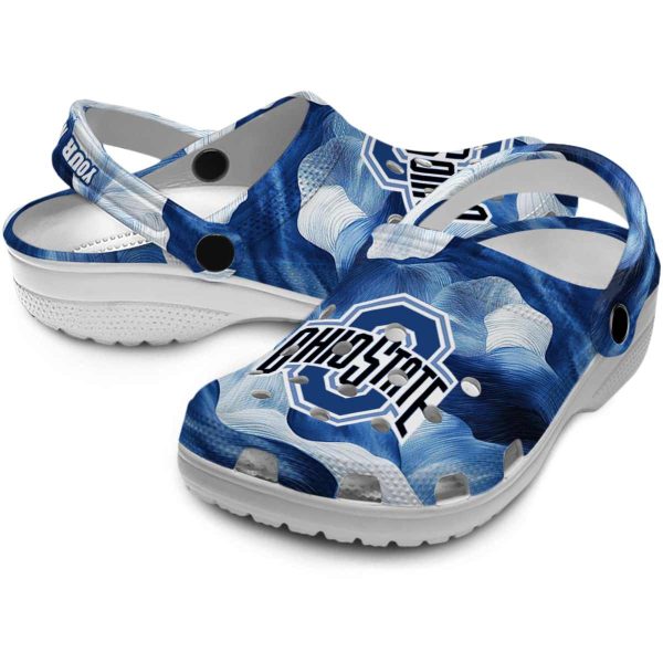 Ohio State Buckeyes Ocean Waves Crocs Premium grade