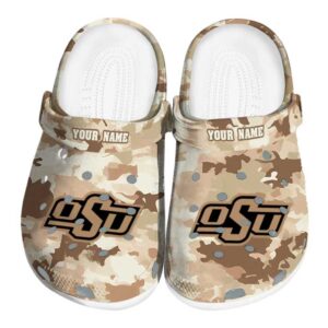 Oklahoma State Cowboys Desert Camo Crocs Fashion forward