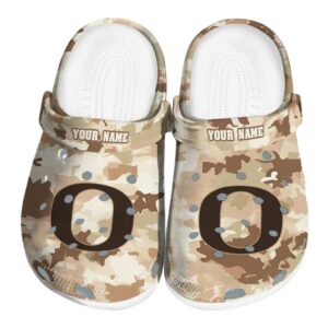 Oregon Ducks Desert Camo Crocs Fashion forward