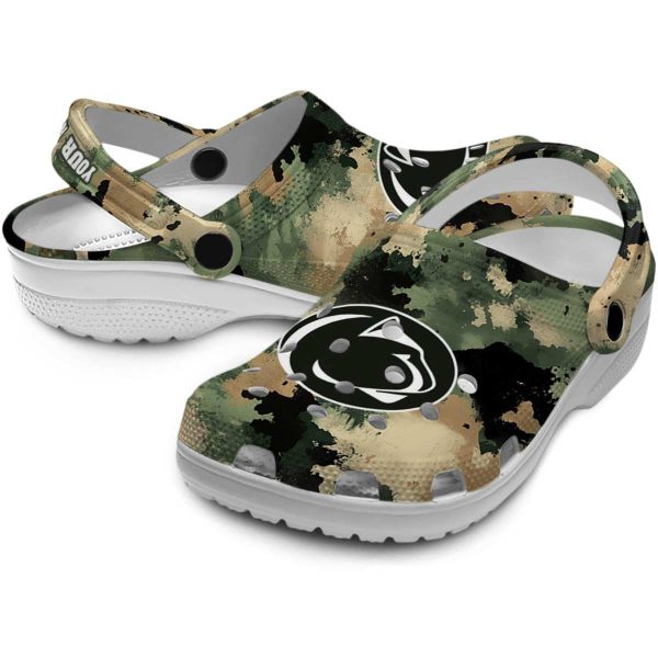 Penn State Nittany Lions Camouflage Craze Crocs Premium grade