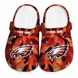 Philadelphia Eagles Autumn Leaves Crocs Fashion forward