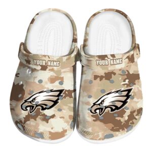 Philadelphia Eagles Desert Camo Crocs Fashion forward