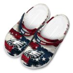 Philadelphia Eagles Patriotic Stripes Crocs Fashion forward