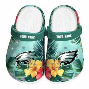 Philadelphia Eagles Tropical Vibes Crocs Fashion forward