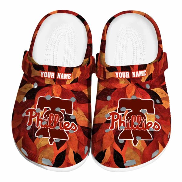 Philadelphia Phillies Autumn Leaves Crocs Fashion forward