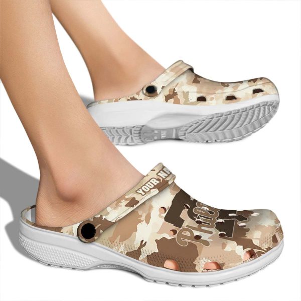 Philadelphia Phillies Desert Camo Crocs New Arrival