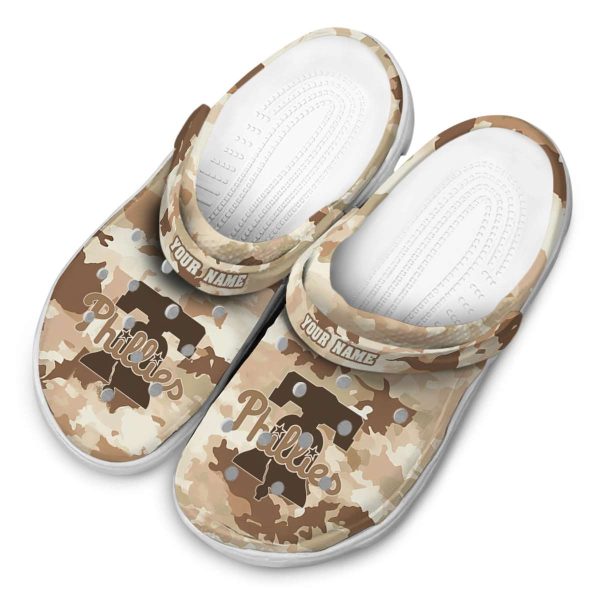Philadelphia Phillies Desert Camo Crocs Top rated