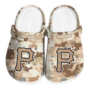 Pittsburgh Pirates Desert Camo Crocs Fashion forward