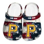 Pittsburgh Pirates Patriotic Stripes Crocs Fashion forward