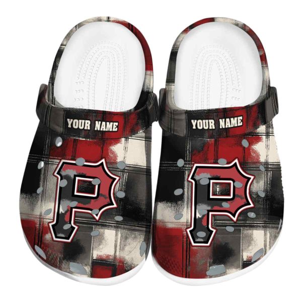 Pittsburgh Pirates Plaid Fusion Crocs Fashion forward