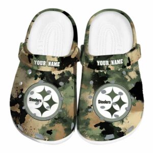 Pittsburgh Steelers Camouflage Craze Crocs Fashion forward