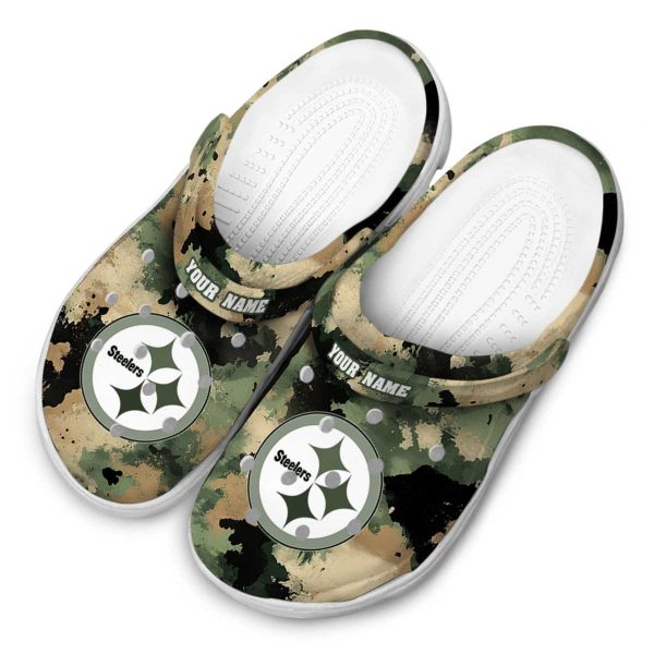 Pittsburgh Steelers Camouflage Craze Crocs Top rated
