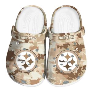 Pittsburgh Steelers Desert Camo Crocs Fashion forward
