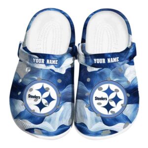 Pittsburgh Steelers Ocean Waves Crocs Fashion forward