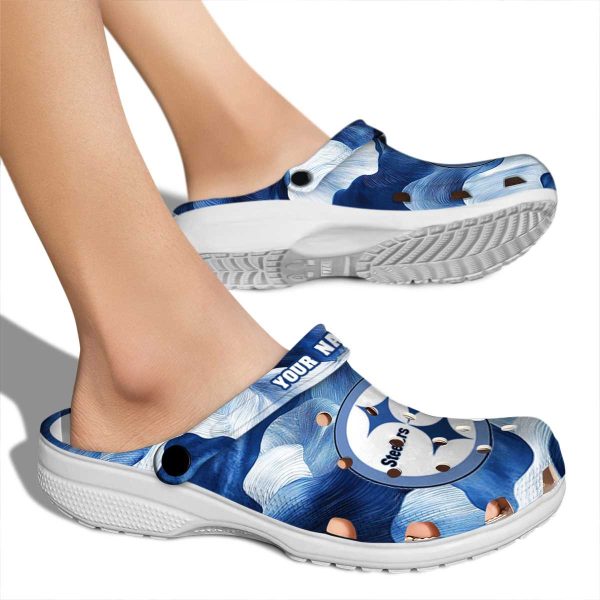 Pittsburgh Steelers Ocean Waves Crocs New Arrival