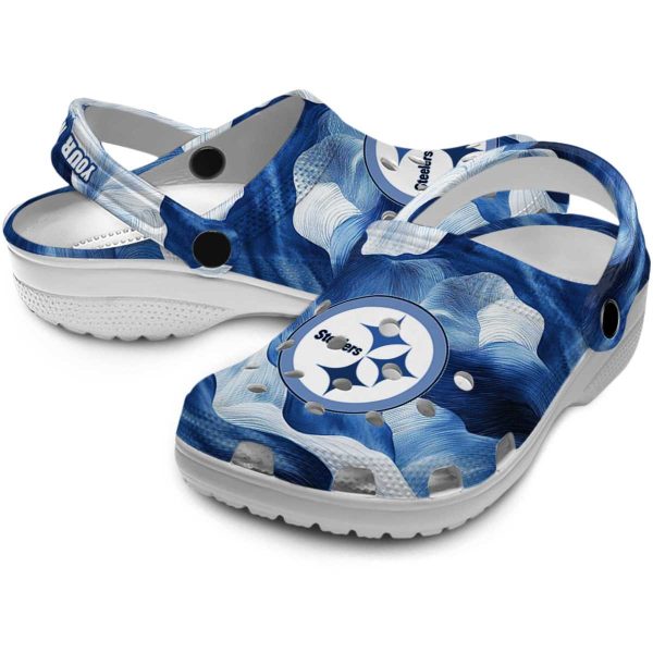 Pittsburgh Steelers Ocean Waves Crocs Premium grade